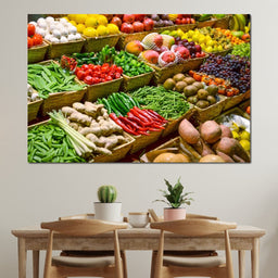 Fruit & Vegetables Market - NicheCanvas