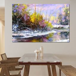 Winter Stream - NicheCanvas