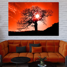 Red Dusk - NicheCanvas