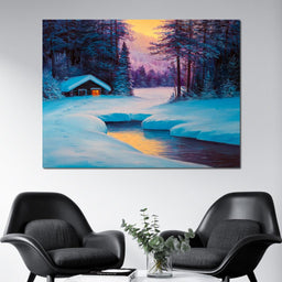 Winter Forest Home - NicheCanvas