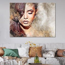 Girl Watercolor 4 - Mateo - NicheCanvas