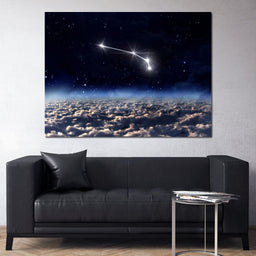 Aries Horoscope Constellation - NicheCanvas