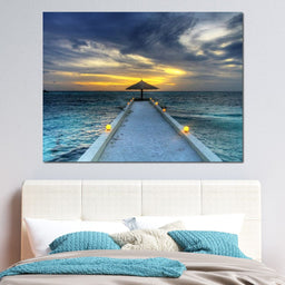 Maldivian Sunset - NicheCanvas