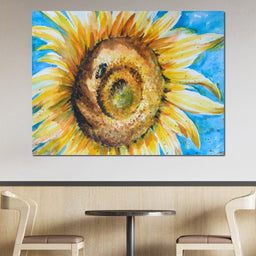 Golden Sunflower - NicheCanvas