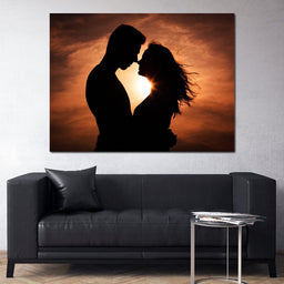 Couple by the Sunset - NicheCanvas