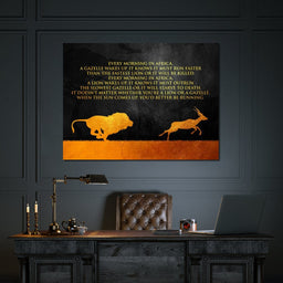 Lion & Gazelle - ABConcepts - NicheCanvas