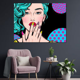 Pop Art Lady - NicheCanvas