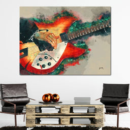 Tom Petty's Electric Guitar - Abraham Szomor - NicheCanvas