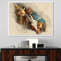 Jimmy Hendrix's Electric Guitar - Abraham Szomor - NicheCanvas