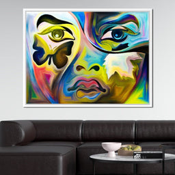 Multicolored Artistic Abstraction - NicheCanvas