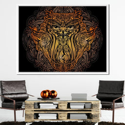 Golden Owl - NicheCanvas