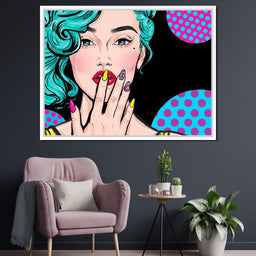 Pop Art Lady - NicheCanvas