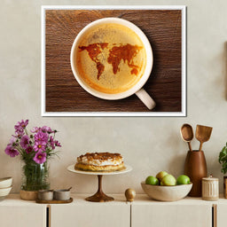 World Map Coffee Cup - NicheCanvas