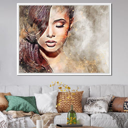 Girl Watercolor 4 - Mateo - NicheCanvas