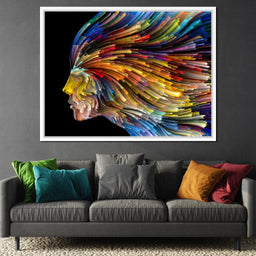 Psychedelic Face Alternate - NicheCanvas