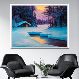 Winter Forest Home - NicheCanvas