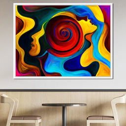 Red Swirl - NicheCanvas