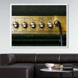 Vintage Electric Guitar Amplifier - NicheCanvas