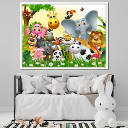 Cute Animals Canvas - NicheCanvas