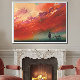 Admiring The Red Clouds - NicheCanvas