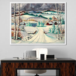 Rural Winter Landscape - NicheCanvas