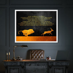 Lion & Gazelle - ABConcepts - NicheCanvas