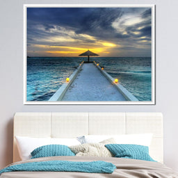 Maldivian Sunset - NicheCanvas
