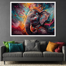 Ganesh Color Splash - NicheCanvas