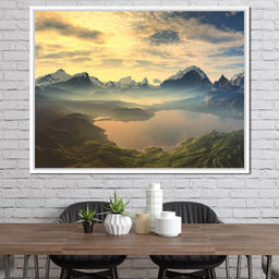 Morning Mist on Serenity Lake - NicheCanvas