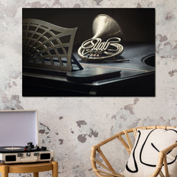 French Horn on the Grand Piano - NicheCanvas