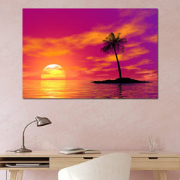Sunset Island - NicheCanvas