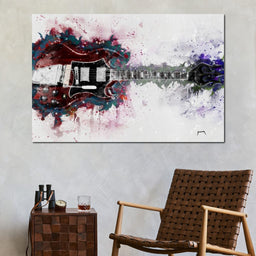 Angus Young's Red Guitar - Abraham Szomor - NicheCanvas