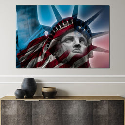 Patriotic Statue of Liberty - NicheCanvas