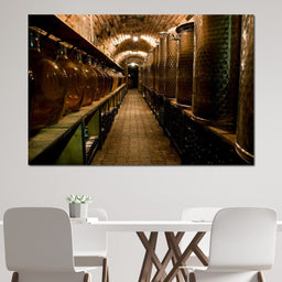 Wine Cellar Corridor - NicheCanvas