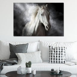 White Stallion | NicheCanvas