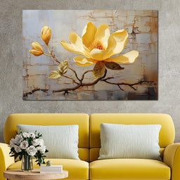 Yellow Magnolia Tree - Wildrose Creations - NicheCanvas