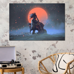  Mysterious man playing the cello - NicheCanvas