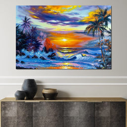Hawaii Sunset - NicheCanvas
