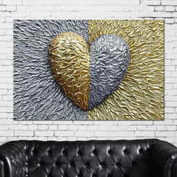 Due Color Heart - Johanjjf - NicheCanvas