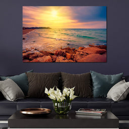 Sunset Over Tel Aviv - NicheCanvas