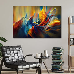 Colorful Waves & Lines - NicheCanvas
