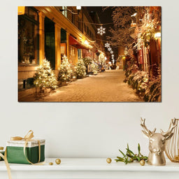 Christmas in Quebec City - NicheCanvas