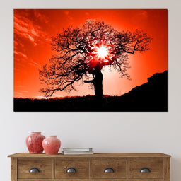 Red Dusk - NicheCanvas