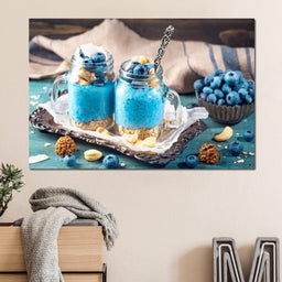 Chia Seeds & Blueberries Pudding - NicheCanvas