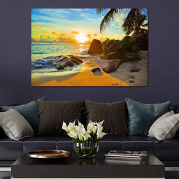 Natural Beach Sunset - NicheCanvas