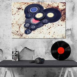 Heart Shaped Vinyl Records - NicheCanvas