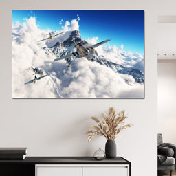 P51 Mustangs Winter Squadron - NicheCanvas