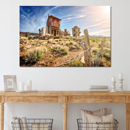 Abandoned Western Town - NicheCanvas