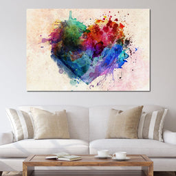 Heart Splash - NicheCanvas