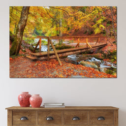 Wooden Bridge - NicheCanvas